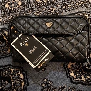 purseN quilted clutch  makeup bag